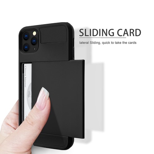 For iPhone 11 11 Pro 11 Pro Max Hybrid Wallet Case Card Holder Shell Heavy Duty - Picture 3 of 36
