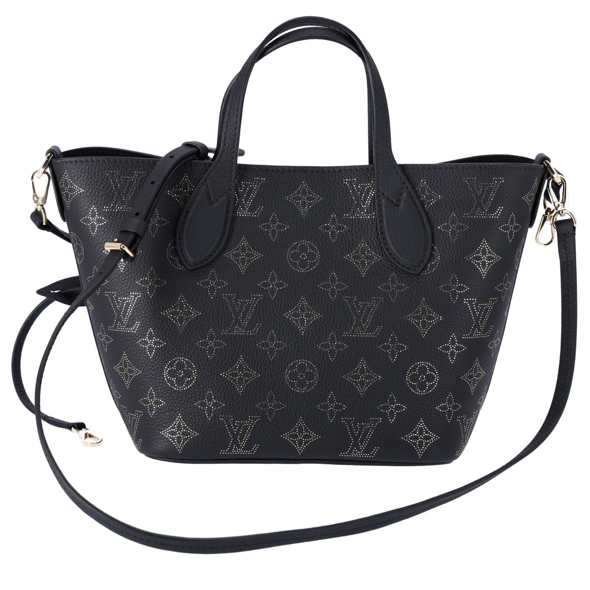 Louis Vuitton Blossom PM Monogram Mahina Noir M23393 Black Louis Vuitton Blossom PM Monogram Mahina Noir M23393 Black