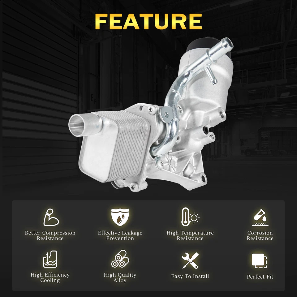 Conjunto de enfriador de aceite de motor 55566784 para Chevry Cruze Sonic Trax Buick Encore 1,4 L Foto 4 de 4