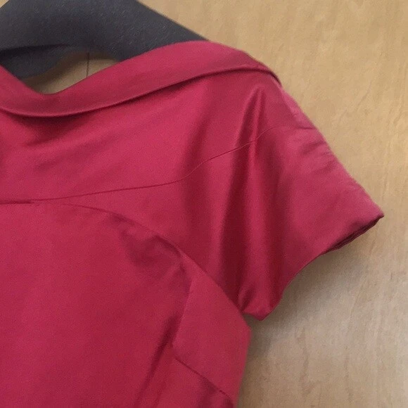 Hermoso vestido de cóctel para mujer Zac Posen, fucsia talla 2 venta al por menor $1,200 Foto 4 de 4