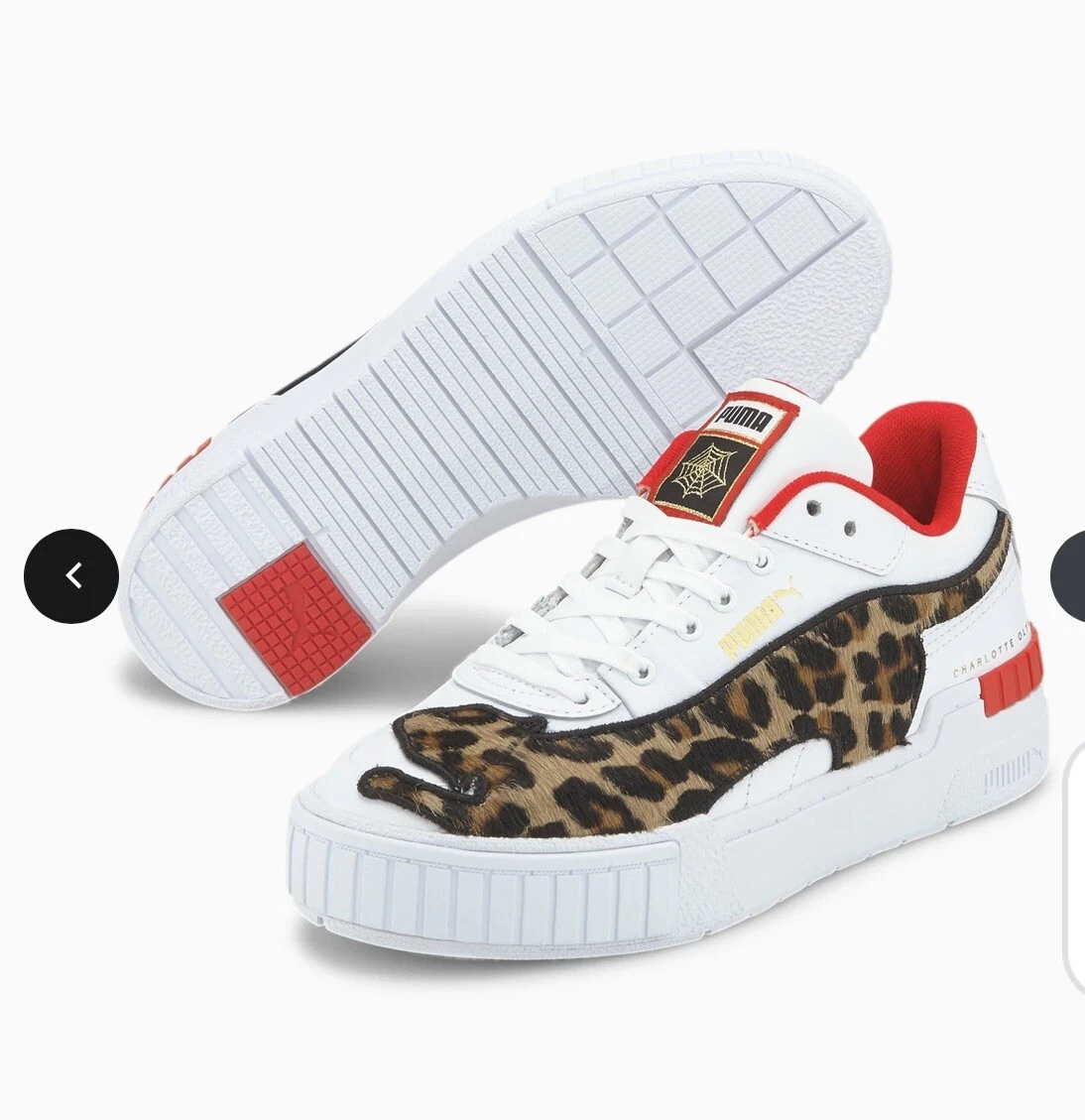 Puma X Charlotte Olympia Cali Sport Leopard Platform Sneakers Women s 10