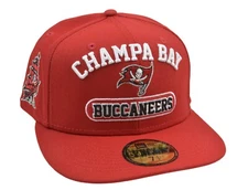 Tampa Bay Buccaneers Champa Bay New Era 59FIFTY Red Fitted NFL Football Hat  
