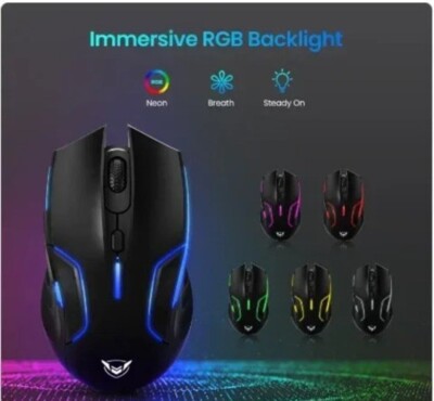 Pictek Wireless Gaming Mouse LED Optical Sensor Model: PC280A/10000 DPI