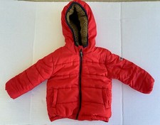 OshKosh B'Gosh Red Puffer Heavyweight Jacket with Hoody