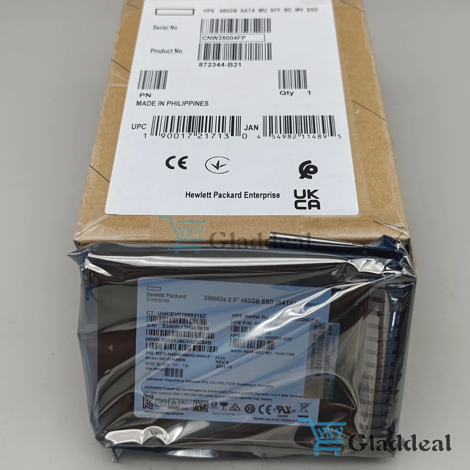 872518-001 | 872344-B21 HPE 480GB SATA 6G MU SFF SC DS SSD DRIVE - Image 4 of 4