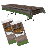 "Beistle 53682 Railroad Track Table Covers 2 Piece 54\" X 108\""