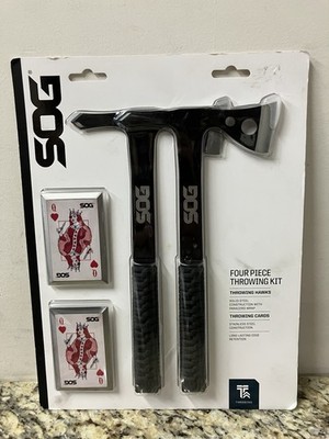 Black SOG Survival Hawk Hatchet Tomahawk Axe for Camping
