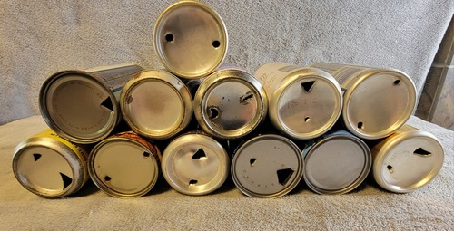 LOT OF 12 VINTAGE BEER CANS - Excellent Condition - Picture 4 of 4