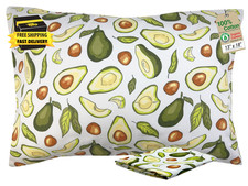 Toddler Pillow with Pillowcase - 13X18 Organic Cotton Small Kids Pillow, Soft Br