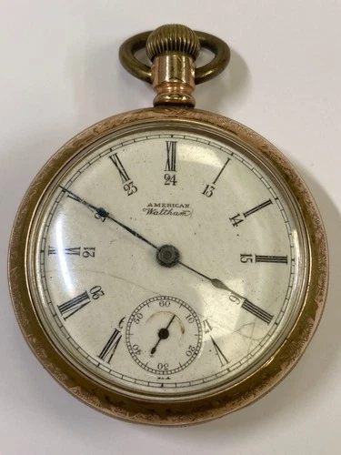 Antique WALTHAM Pocket Watch, Pre-Owned, Runs (35-#64)