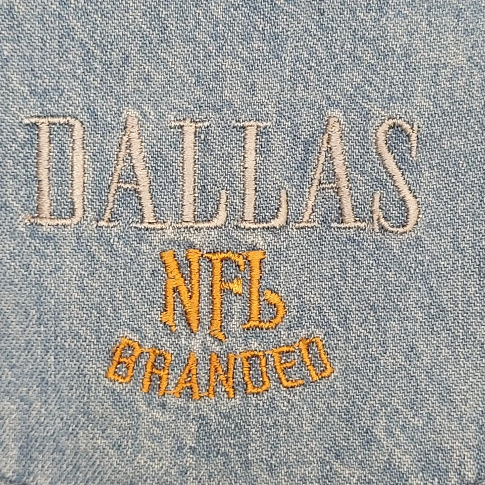 Camisa vaquera vintage con botones XL 23x32 lavado medio Foto 4 de 4