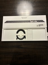 Apple Magic Keyboard Touch ID + Numeric Keypad, Black, A2520 (MMMR3LL/A)