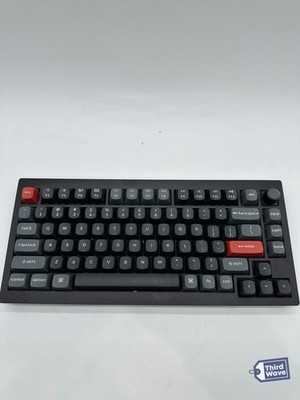 Keychron V1 Ultra 8K Wireless Mechanical Keyboard Red Linear RGB Black