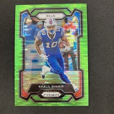 Khalil Shakir 2023 Panini Prizm Neon Green Pulsar Rookie #33 Buffalo Bills