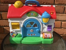 Fisher Price ABC 123 Musical Sound School House Interactive Learning Toy WORKS