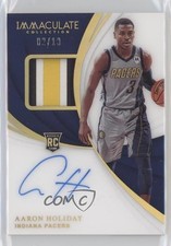 2018-19 Panini Immaculate Rookie Gold 2/10 Aaron Holiday #101 Patch Auto 0gt4