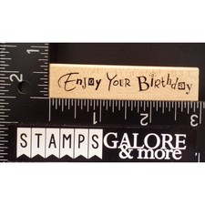 HERO ARTS RUBBER STAMPS C2770 ENJOY YOUR BIRTHDAY WISHES T42