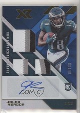 2020 Panini XR Rookie Triple Swatch Auto Blue /49 Jalen Reagor #213 Auto uk2