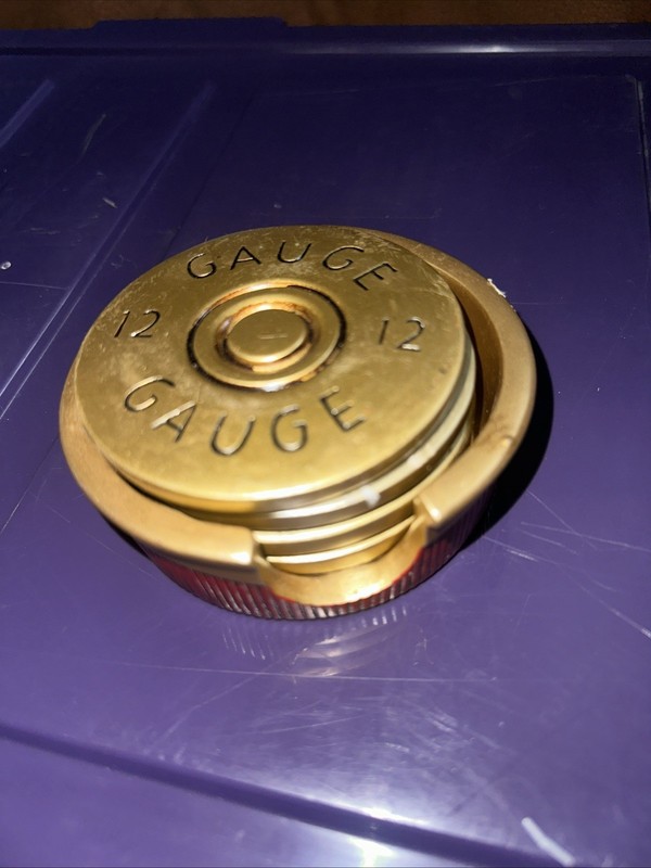 12 Gauge Shotgun Shells Beverage Coasters Set Of 4 Resin Hunting