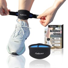 Achilles Tendonitis Brace Ankle Support Adjustable Breathable Black 1 Pack