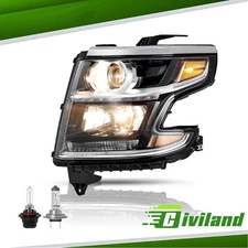 Projector For 2015-2020 Chevy Suburban Tahoe Headlights w/ LED DRL Left Side