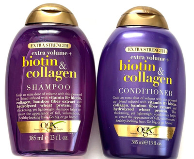 OGX Thick & Full Biotin & Collagen Volumizing Shampoo & Conditioner 13 Floz Each