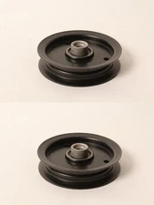 2 Flat Idler Pulley Fits Hustler 605512 603986 Raptor 42" Deck 4.75" OD 1/2" ID