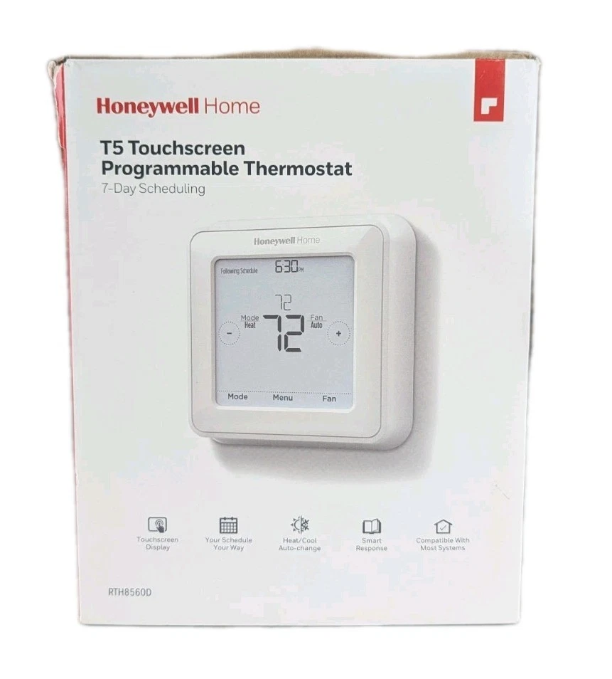 Honeywell Home T5 7-Day Programmable Thermostat With Touchscreen Display