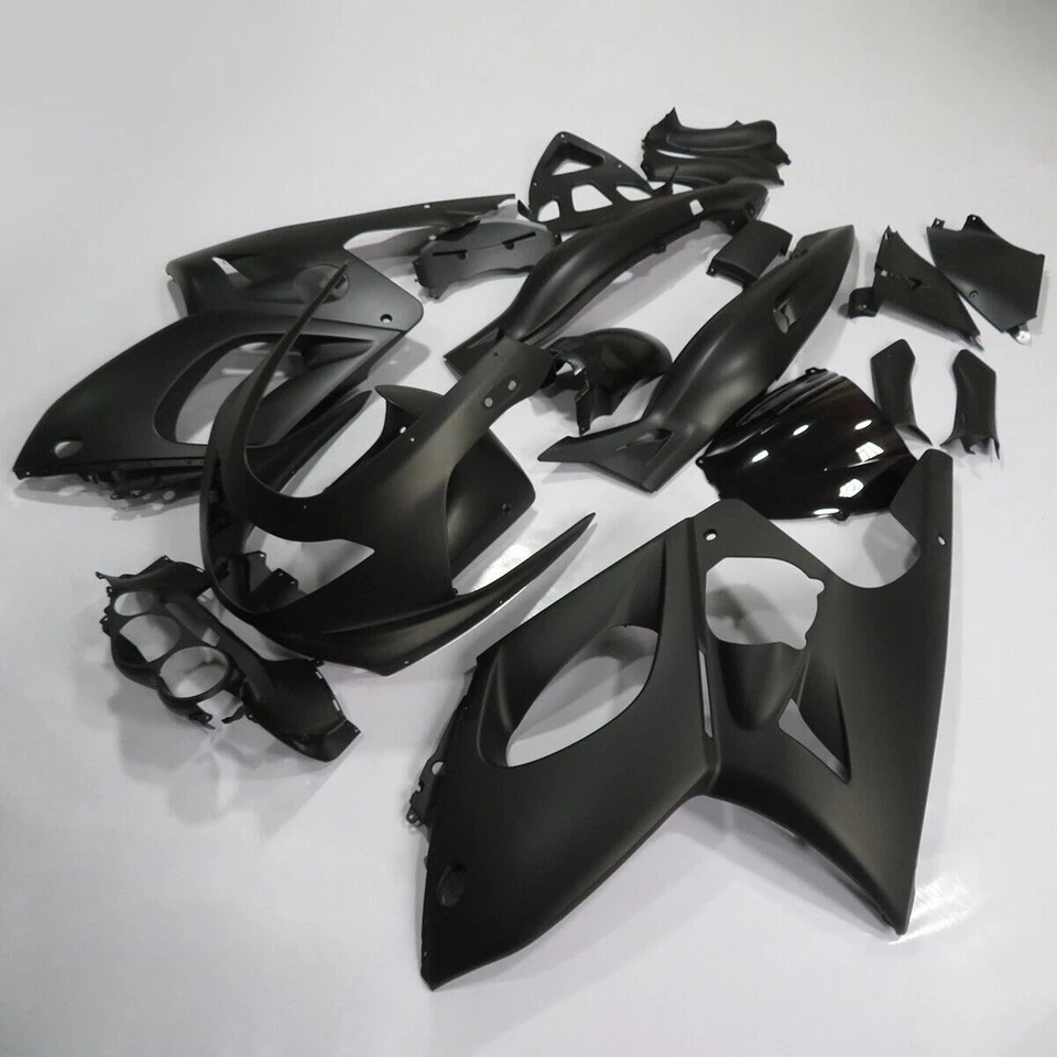Kit de carenado negro mate apto para Yamaha 1997-2007 1998 2004 2005 YZF 600R + pernos Foto 3 de 4