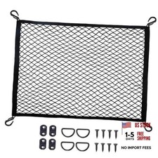 Cargo Net for SUV with Hooks - Adjustable Highly Elastic Storage Organizer Net