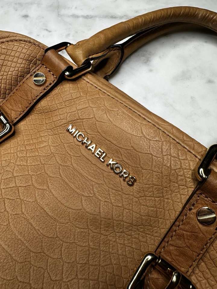 Сумка для боулинга Michael Kors Bedford кожа с тиснением питон - Изображение 4 из 4