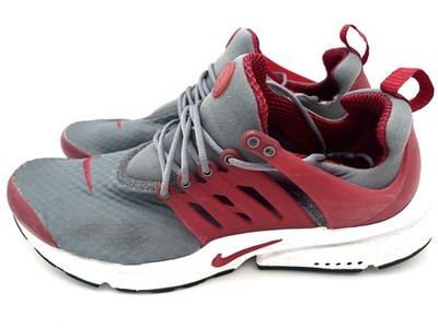 Original Nike Presto Essential Sneaker Cool Grey/ Gym Red Gr 46 11/12 Grau Rot