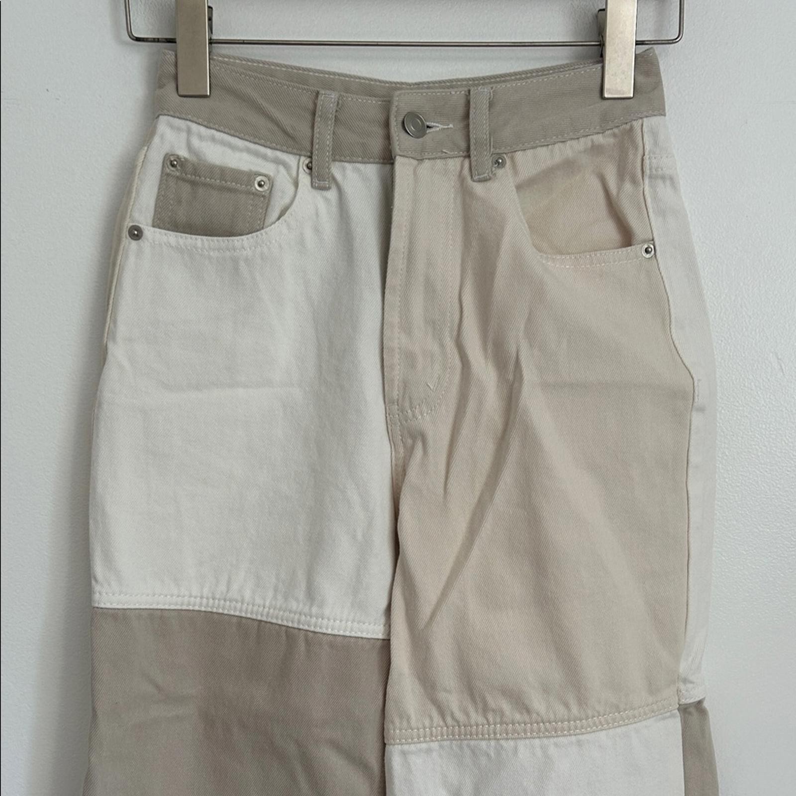 Miou Muse Colorblock Patchwork Pants - image 2