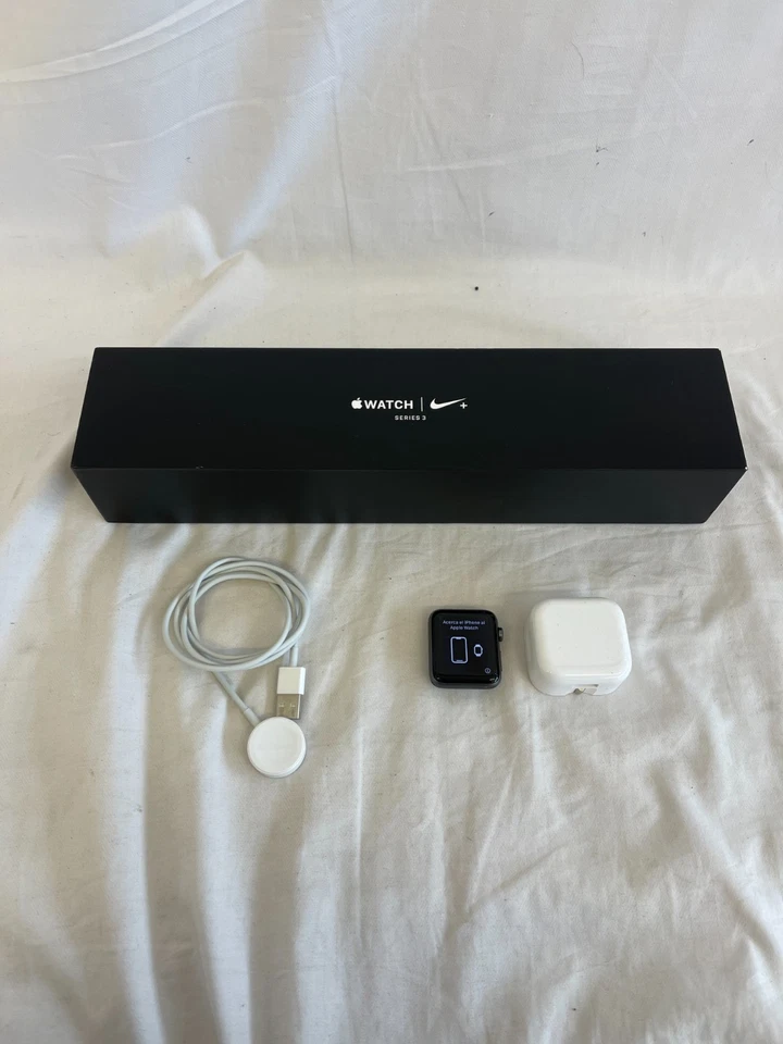 Apple Watch Series 3 with Original Box Strap Not Included Anthracite Black Nike - Image 2 of 4