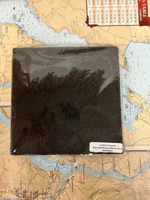 McMaster-Carr #8643K844 Black 1.4 PSI Firmness Very Soft Polyurethane Foam.