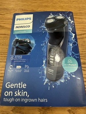 Philips Norelco CareTouch Electric Shaver Wet & Dry Pop-Up Trimmer S3242/90