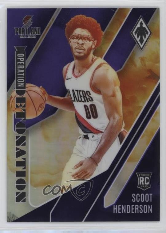 2023 Phoenix Operation Detonation Purple 4/75 Scoot Henderson #9 Rookie RC 02v3