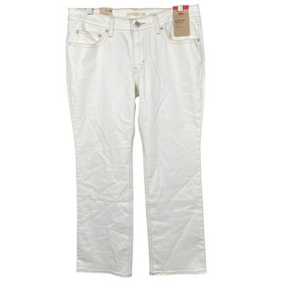 Levi's Superlow Bootcut Jeans Women 31 White Low Rise Slim Fit A46790022 NWT