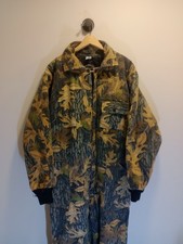 Vintage All Weather USA Trailcover Camouflage Insulated Hunting Coveralls Mens L
