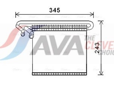 Verdampfer Klimaanlage AVA Clever Choice FDV491 Aluminium für FORD FOCUS 3 MAX 2