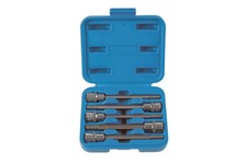 Laser Tools Long Series Torx Star Socket Set 3/8"D 5pc Inc E4 E5 E6 E7 E8 - 6782