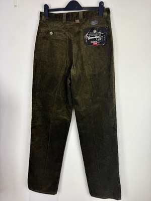 Vintage Deadstock Levi s olivgrüne Cord Baggy Hose Größe 30 W 34 L RAR
