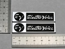 EV Electro-Voice ElectroVoice Speaker Badge Logo Silver Pair With Adhesive