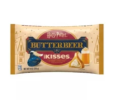Hershey's Kisses 9 oz. Harry Potter BUTTERBEER Creme Gold Chocolate *BB 11/2025*