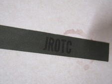 MILITARY PATCH US ARMY NAME TAPE OD GREEN COMBAT USED WITH NAME JROTC
