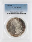 1881-S Morgan Silver Dollar PCGS MS64 S$1 San Francisco Minted No Reserve