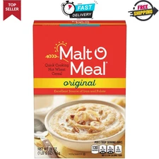 Malt-O-Meal, Original Malt-O-Meal Hot Breakfast Cereal, Quick Cooking- 28 Ounces