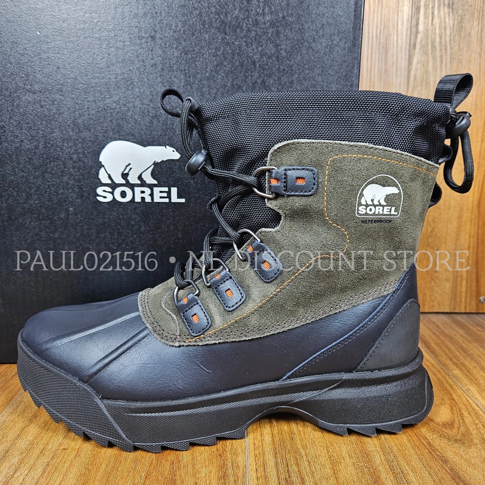 SOREL Men's SCOUT 87' XT WP Lightweight Waterproof Boots ~ Black/Quarry