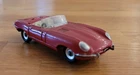 Vintage Dinky Toys No. 120 Jaguar E Type red diecast model sports car