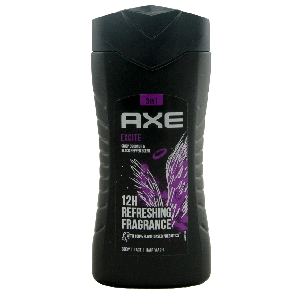Axe Duschgel EXCITE 1 x 250ml knackige Kokosnuss & schwarzer Pfeffer Duft 12H - Bild 1 von 1
